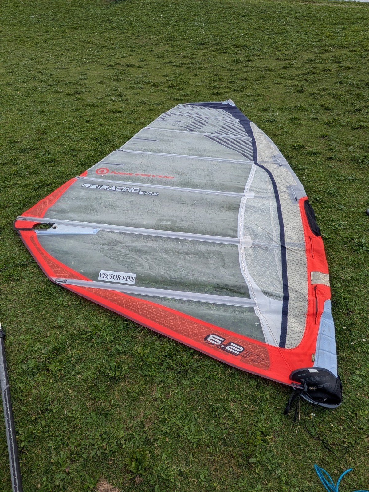 neilpryde 6.2 RS racing Evo III zeil, Watersport en Boten, Ophalen, Gebruikt, 5 tot 6.5 m², Neilpryde