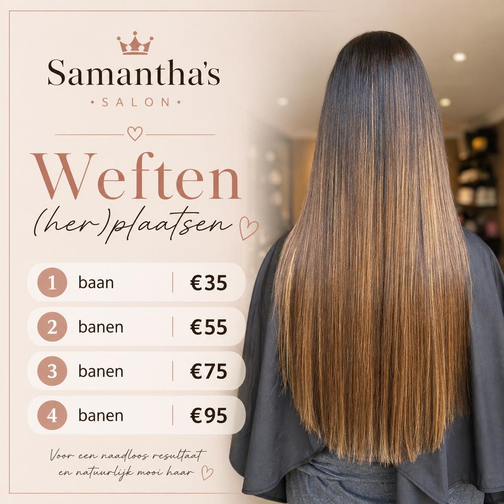 Weften , extensions , (her )plaatsen, Ophalen, Pruik of Haarverlenging