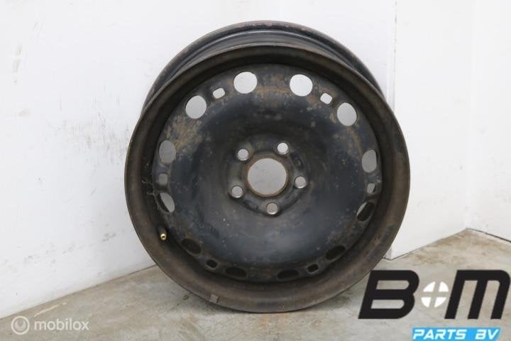 1 losse 15 inch stalen velg VW Polo 9N 6q0601027M, Auto-onderdelen, Gebruikt, Velg(en)