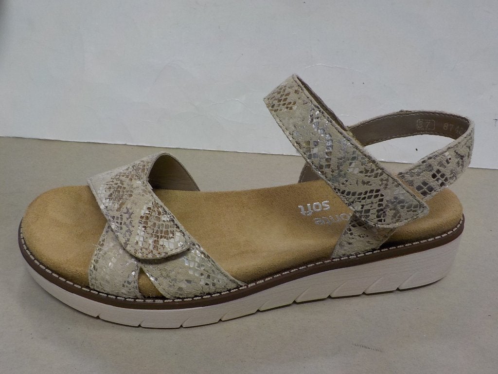 Remonte beige sandalen maat 43, Beige, Nieuw, Rieker Schuh AG, Sandalen of Muiltjes