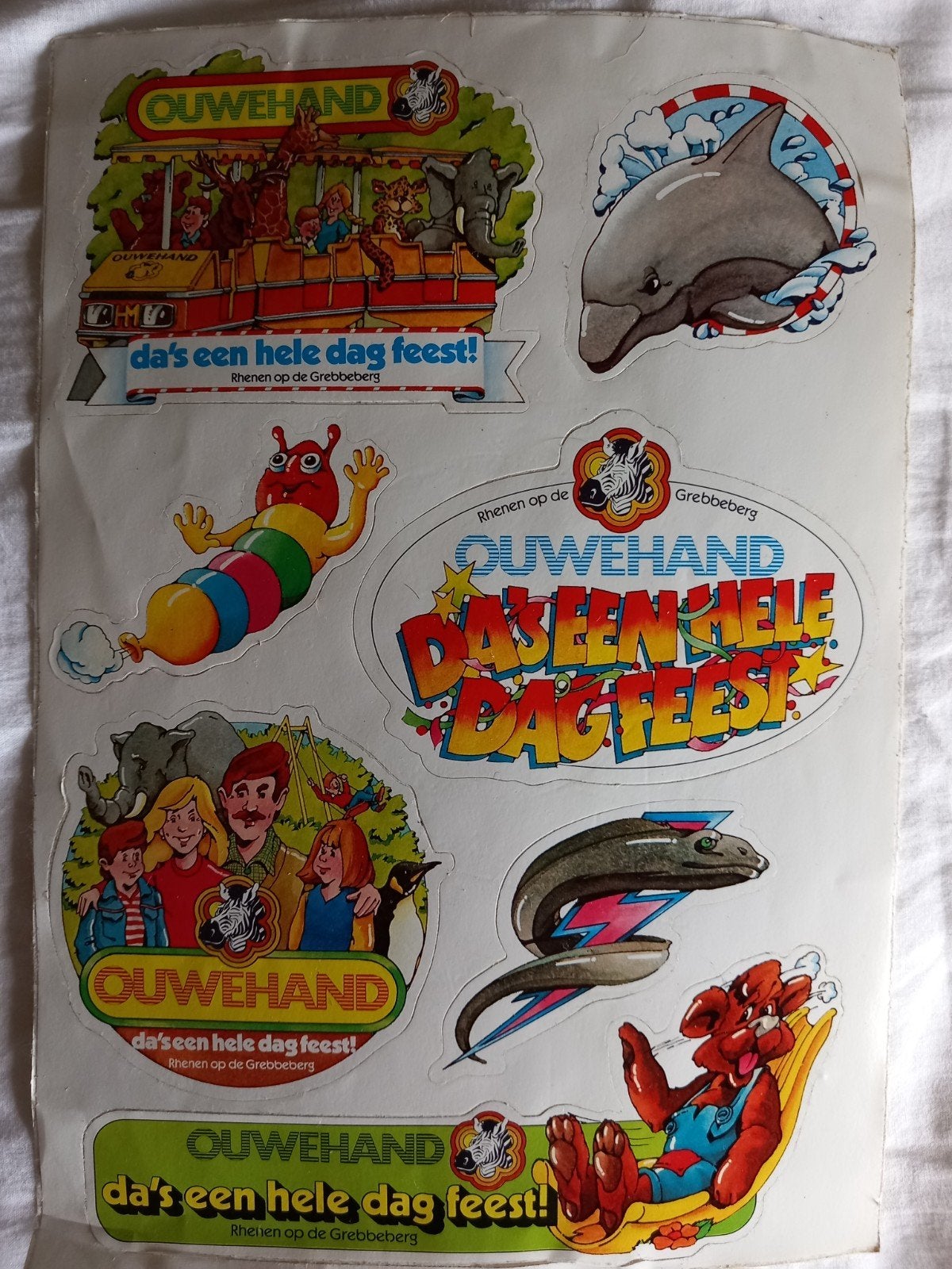 oud stickervel ouwehands dierenpark omstreeks jaren 90, Verzamelen, Ophalen of Verzenden, Gebruikt