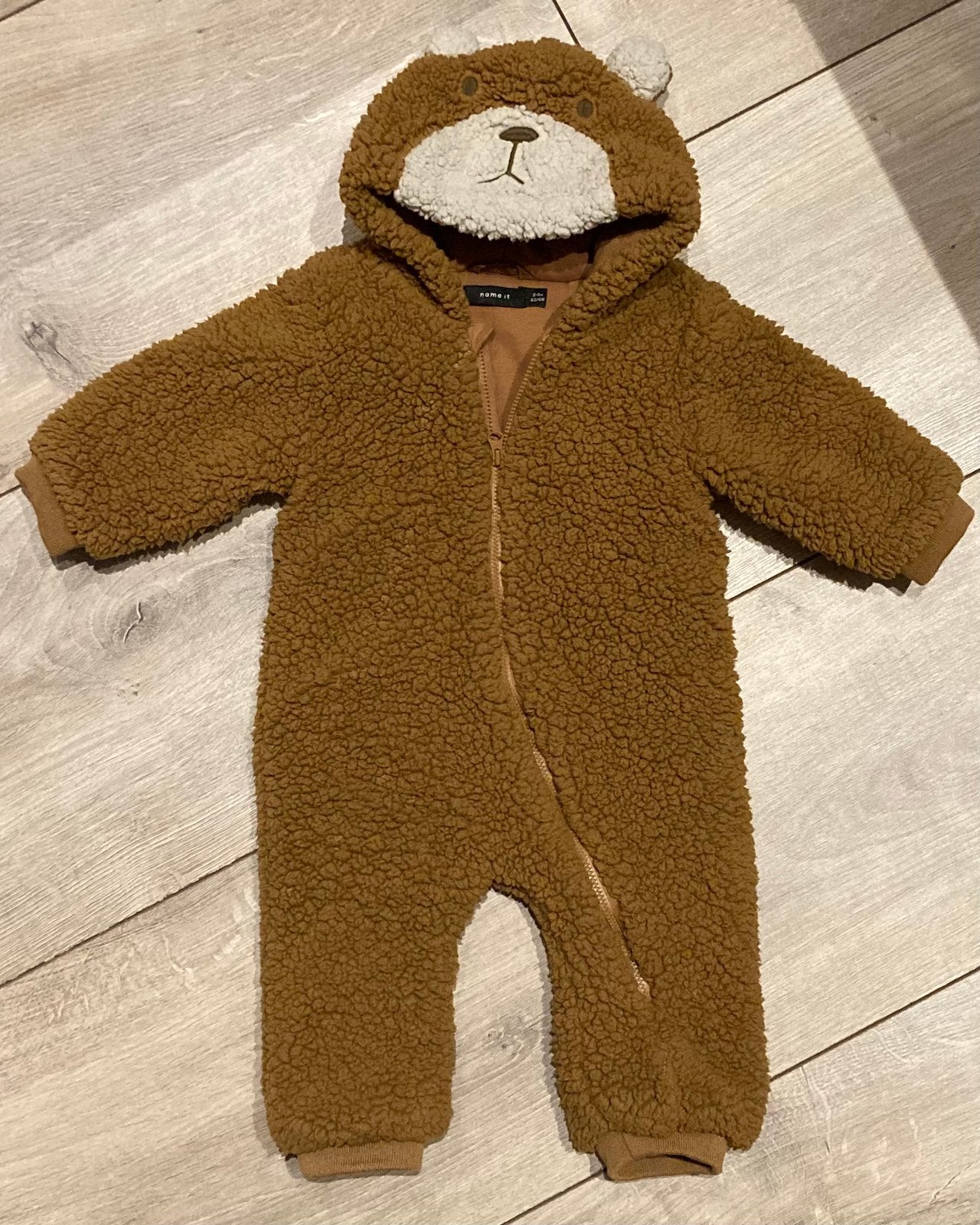 Baby teddy berenpak van Name it 62/68, Ophalen, Zo goed als nieuw, Jongetje of Meisje, Pakje