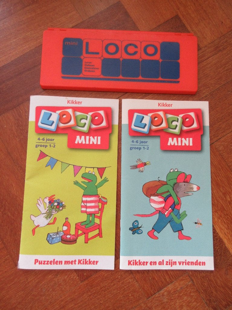 Loco Mini : doos + 2 boekjes Kikker, Ophalen of Verzenden, Gebruikt, Puzzelen