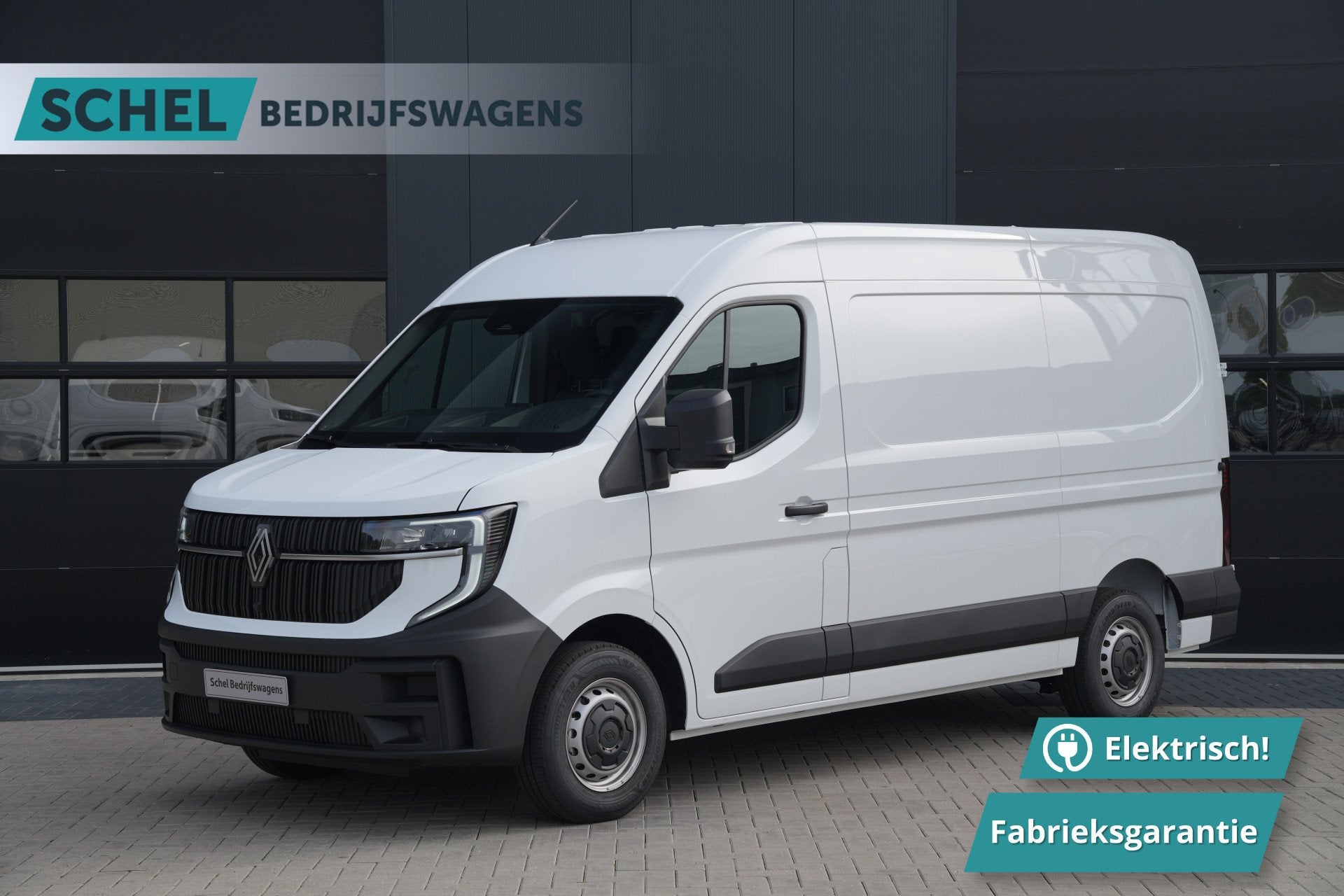 Renault Master E-Tech T35 L2H2 Advance Long Range 87 kWh 143, Auto's, 2378 kg, Stof, Zwart, Renault