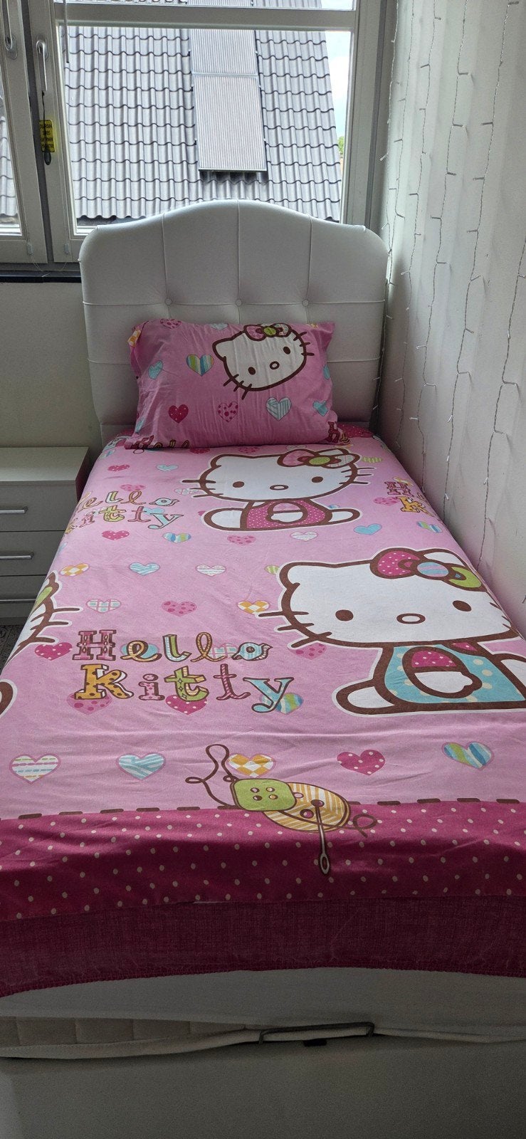 Bieden, Kinderen en Baby's, Kinderkamer | Bedden, Ophalen, Zo goed als nieuw, 180 cm of meer, 85 tot 100 cm