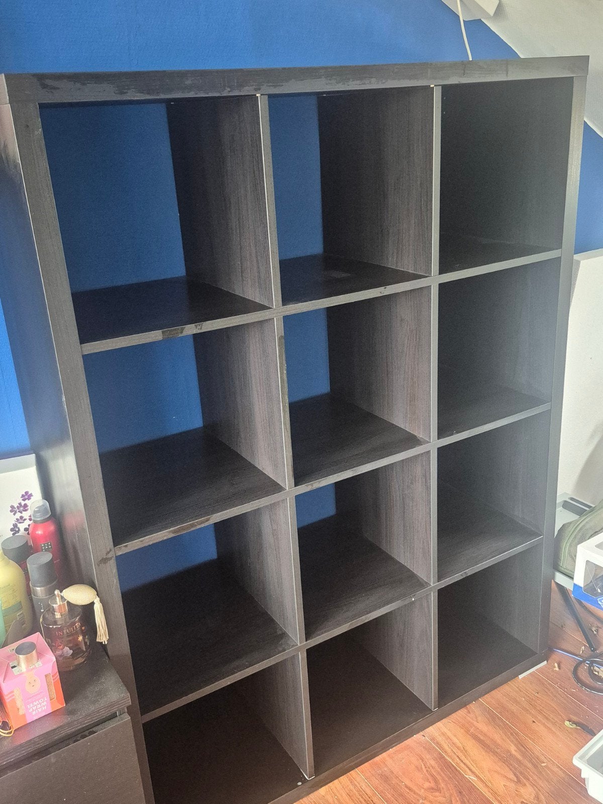 IKEA Kallax Kast 3x4 Vakken - zwart, Ophalen, Met plank(en), Gebruikt, 100 tot 150 cm