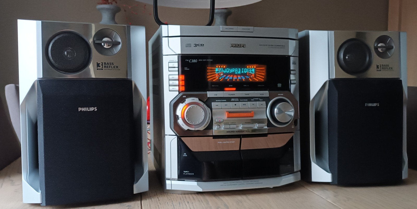 Philips FWC380 Hifi Systeem met 3CD, dubbel Cassette & Radio, Ophalen, Tuner of Radio, Philips