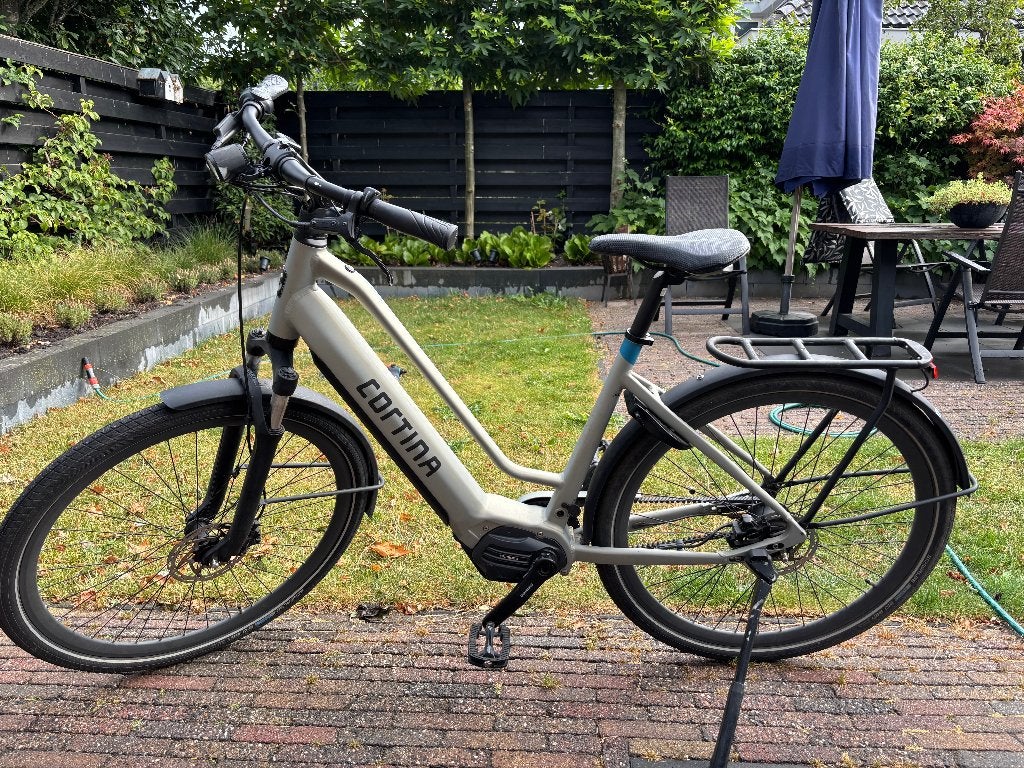 Cortina damesfiets, Gebruikt, Versnellingen, 50 tot 53 cm, Schijfrem