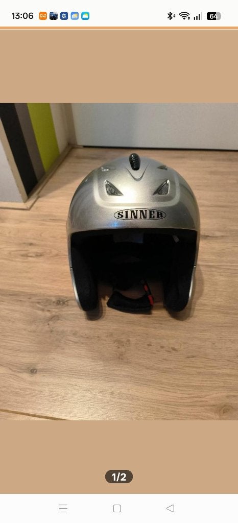 Kinder skihelm Sinner zilver maat XXS/XS, Gebruikt, Overige typen, Minder dan 100 cm, Ophalen