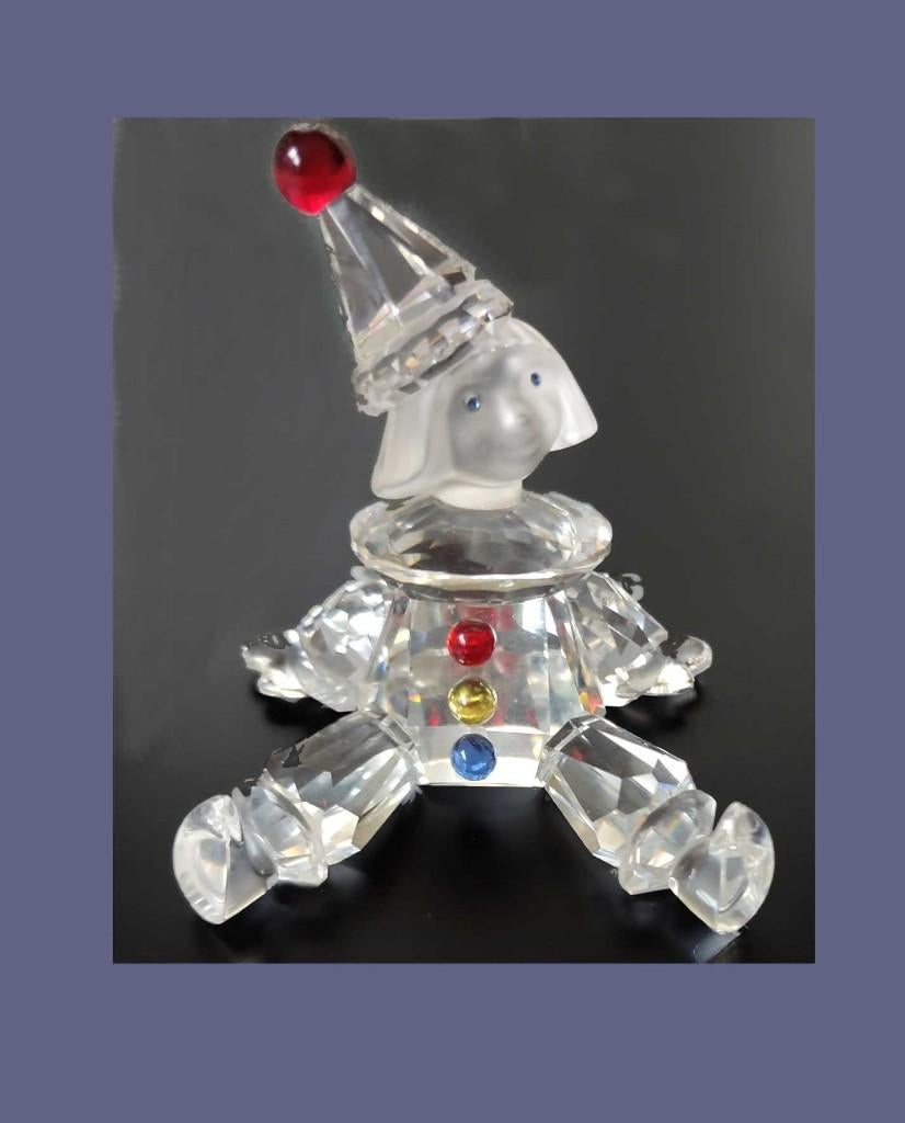 Swarovski Jan Klaassen (clown) met doos en certificaat, Ophalen of Verzenden, Zo goed als nieuw, Figuurtje