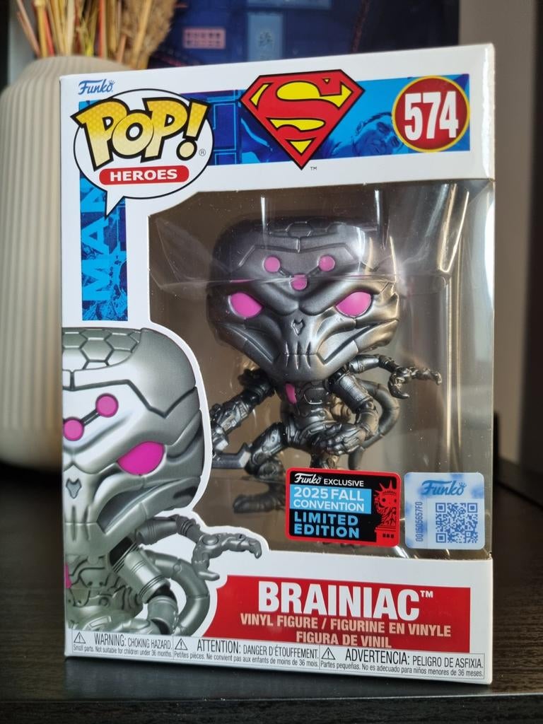Funko Pop Brainiac 574 DC Superman 2025 Fall Convention LE, Ophalen of Verzenden, Nieuw