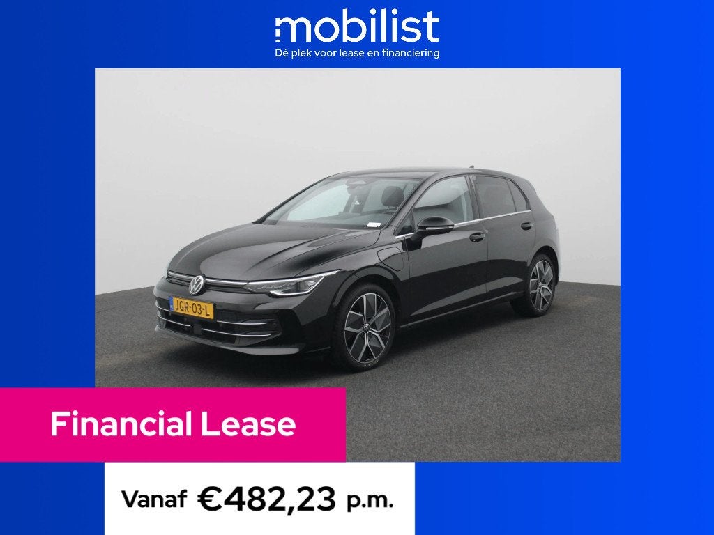 Volkswagen Golf 1.5 eHybrid Style Edition 204 PK| (bj 2025), Zwart, Bedrijf, 1700 kg, 1542 kg