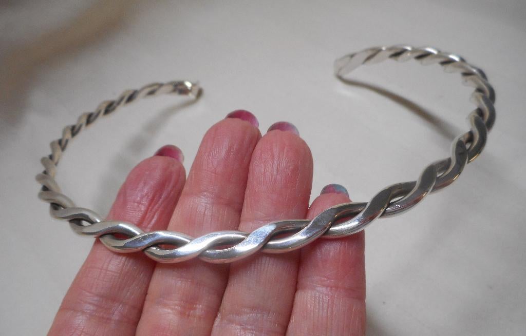 Nol Coopmans zilveren handgemaakte vintage spang nr.1247, Verzenden, Zo goed als nieuw, Zilver, Zilver