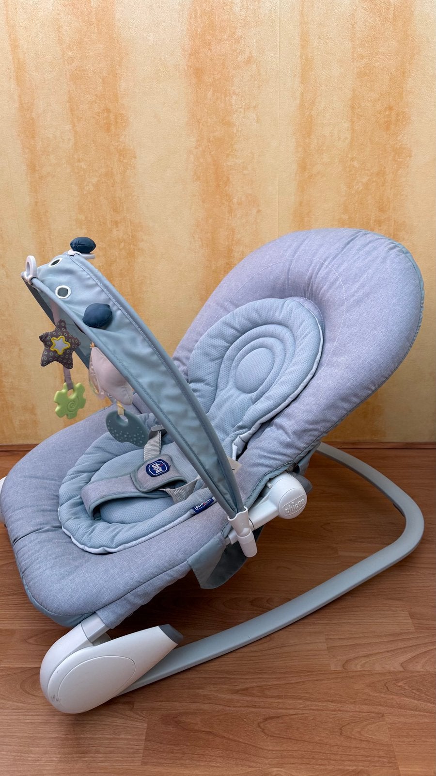 Chicco wipstoeltje met speelboog kleur groen, Kinderen en Baby's, Wipstoeltjes, Ophalen, Verstelbaar, Wipstoel, Zo goed als nieuw