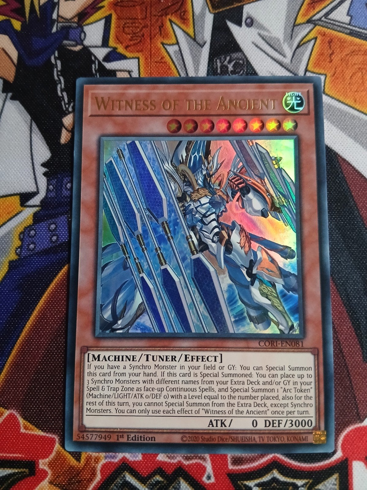 Witness of the Ancient - Ultra Rare CORI - Yu-Gi-Oh, Ophalen of Verzenden, Zo goed als nieuw, Foil