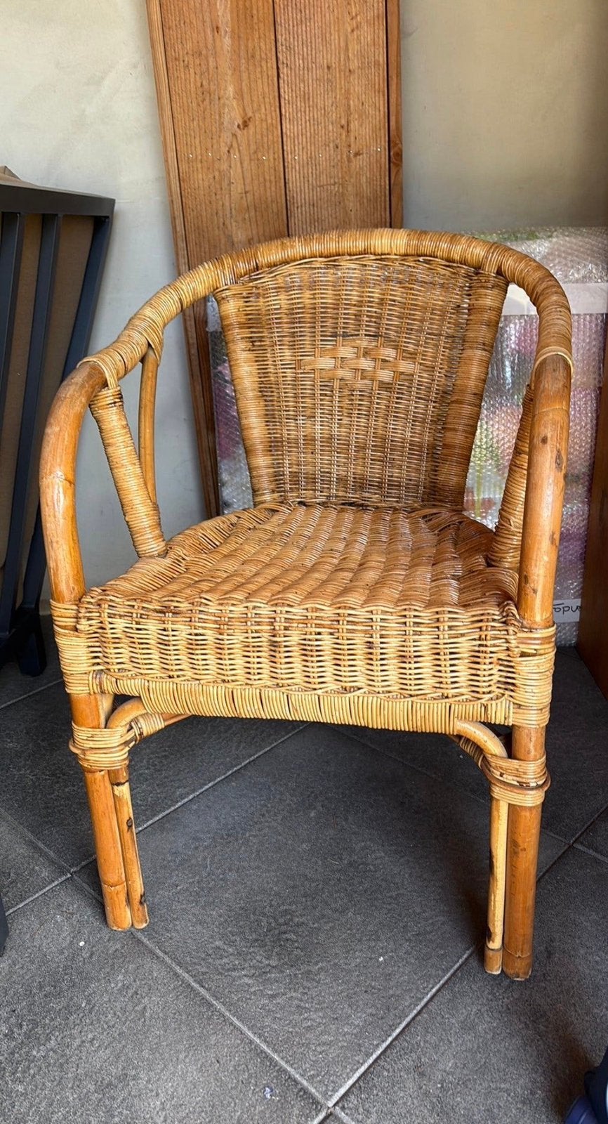 Gratis rotan stoel, Ophalen, Gebruikt, Riet of Rotan, Eén