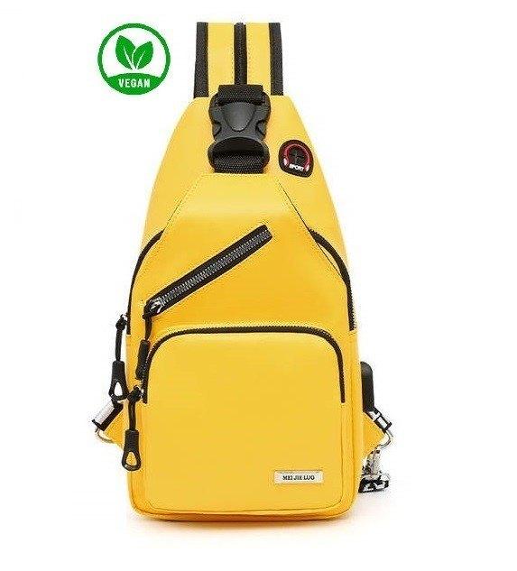 PU Leren tas Geel, Sieraden, Tassen en Uiterlijk, Tassen | Damestassen, Ophalen of Verzenden, Nieuw, Geel, Schoudertasje