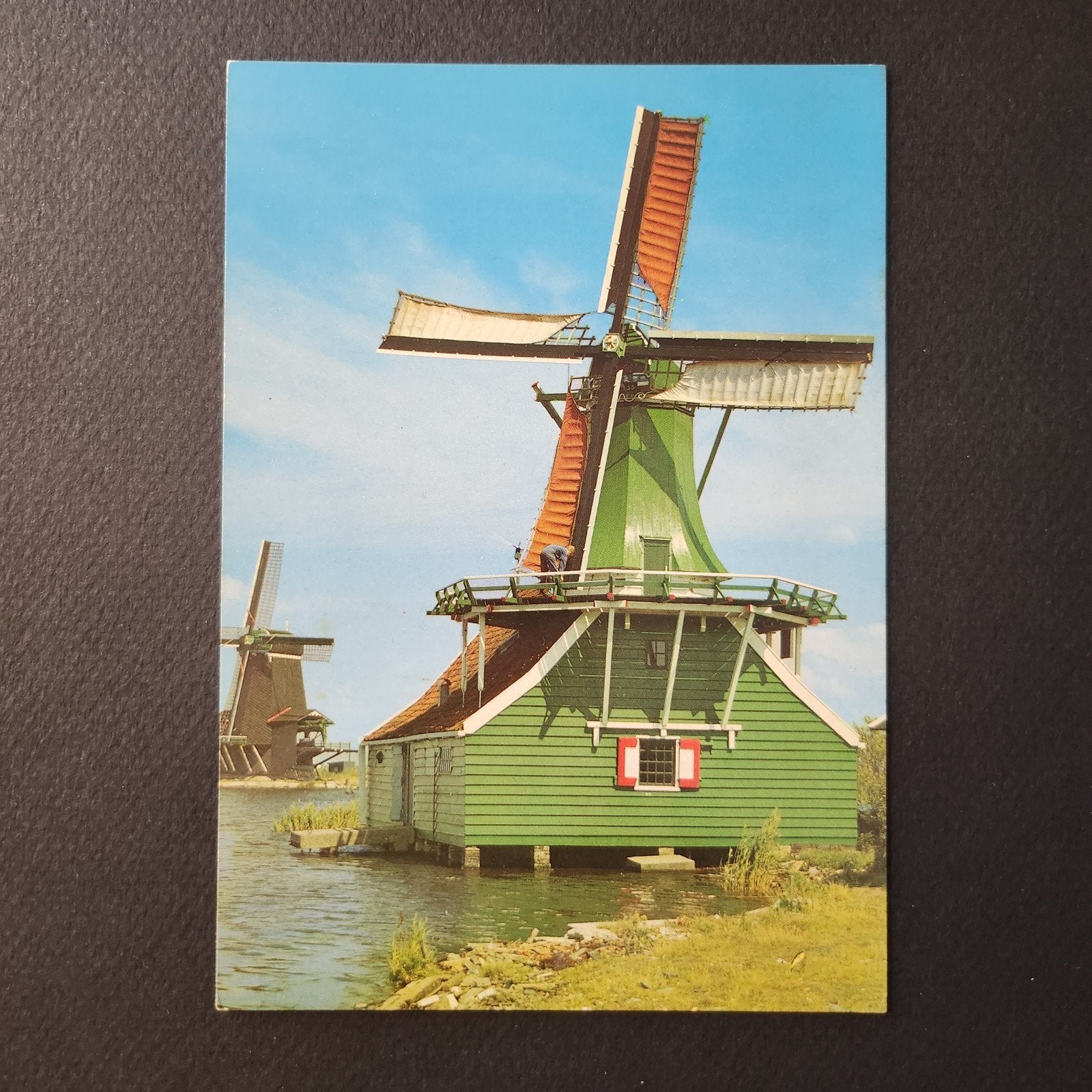 Ansichtkaart Zaanse Schans - Molen 'De Huisman', Verzenden, 1960 tot 1980, Ongelopen, Noord-Holland