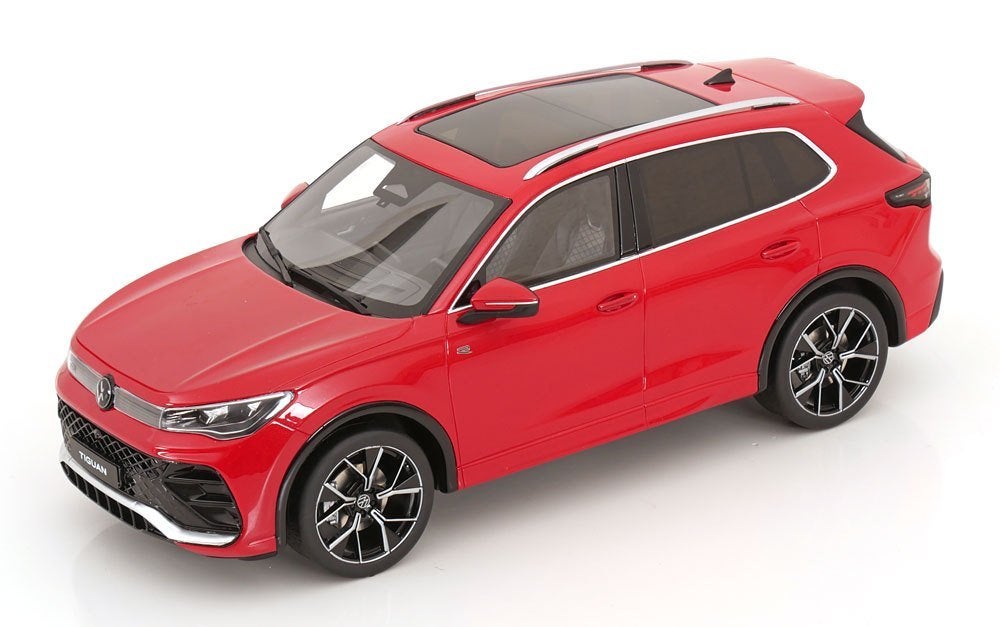 OttoMobile 1:18 Volkswagen Tiguan E TSI R-Line 2024 rood, Hobby en Vrije tijd, Modelauto's | 1:18, Ophalen of Verzenden, Nieuw