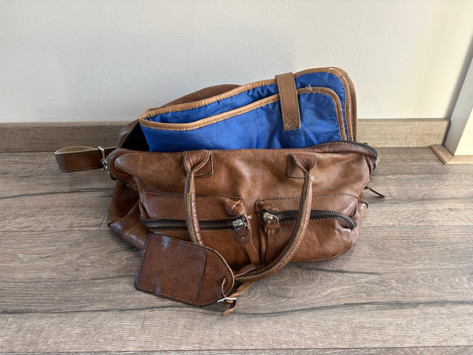 Luiertas Cowboysbag, Kinderen en Baby's, Ophalen, Bruin, Gebruikt, Cowboysbag