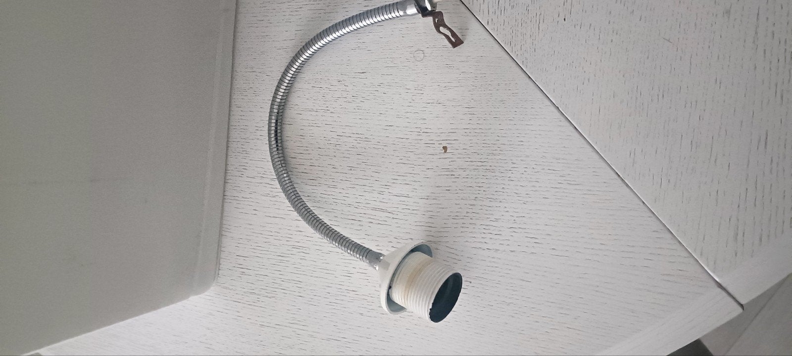 Vintage lamp onderdeel - Flexibele arm met E27 fitting, Ophalen of Verzenden