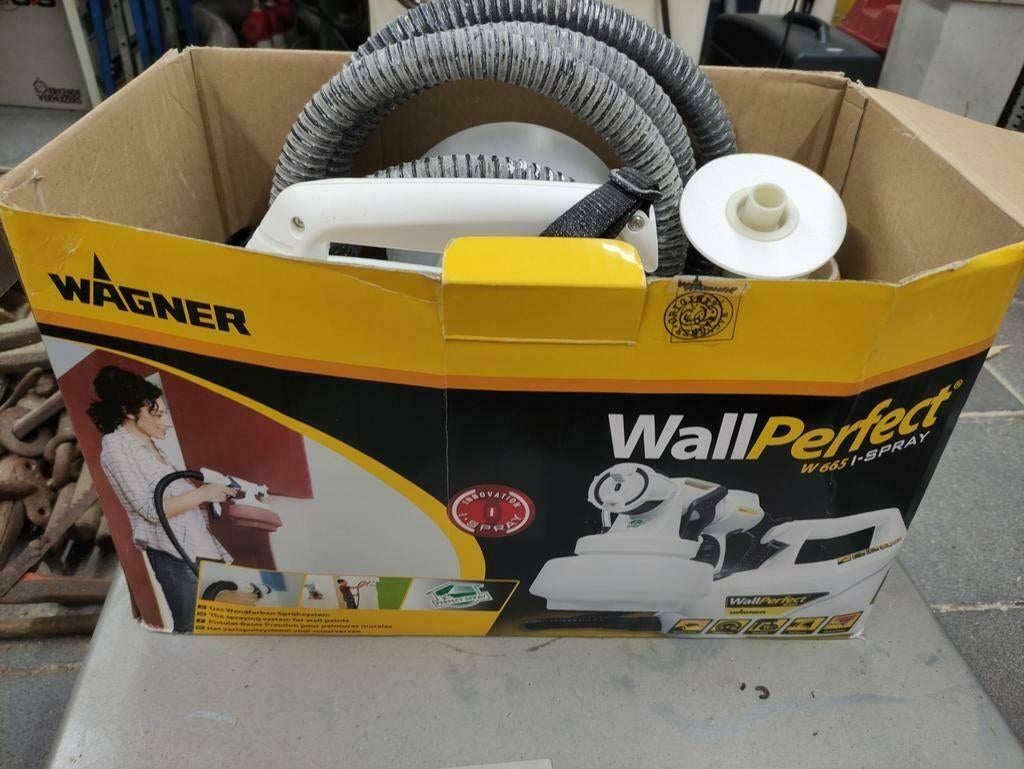 Wallperfect W665 muurverf spuitsysteem, Ophalen of Verzenden, Gebruikt, Verfspuit of Verfpomp