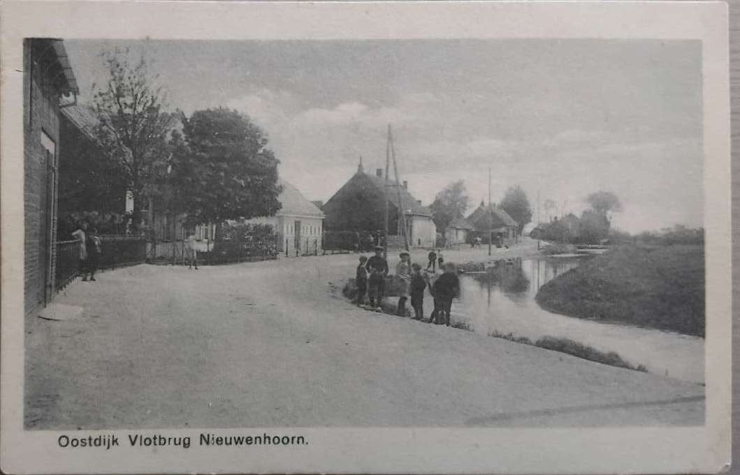 Oostdijk Vlotbrug Nieuwenhoorn (Zuid-Holland), Ophalen of Verzenden, Voor 1920, Ongelopen, Zuid-Holland