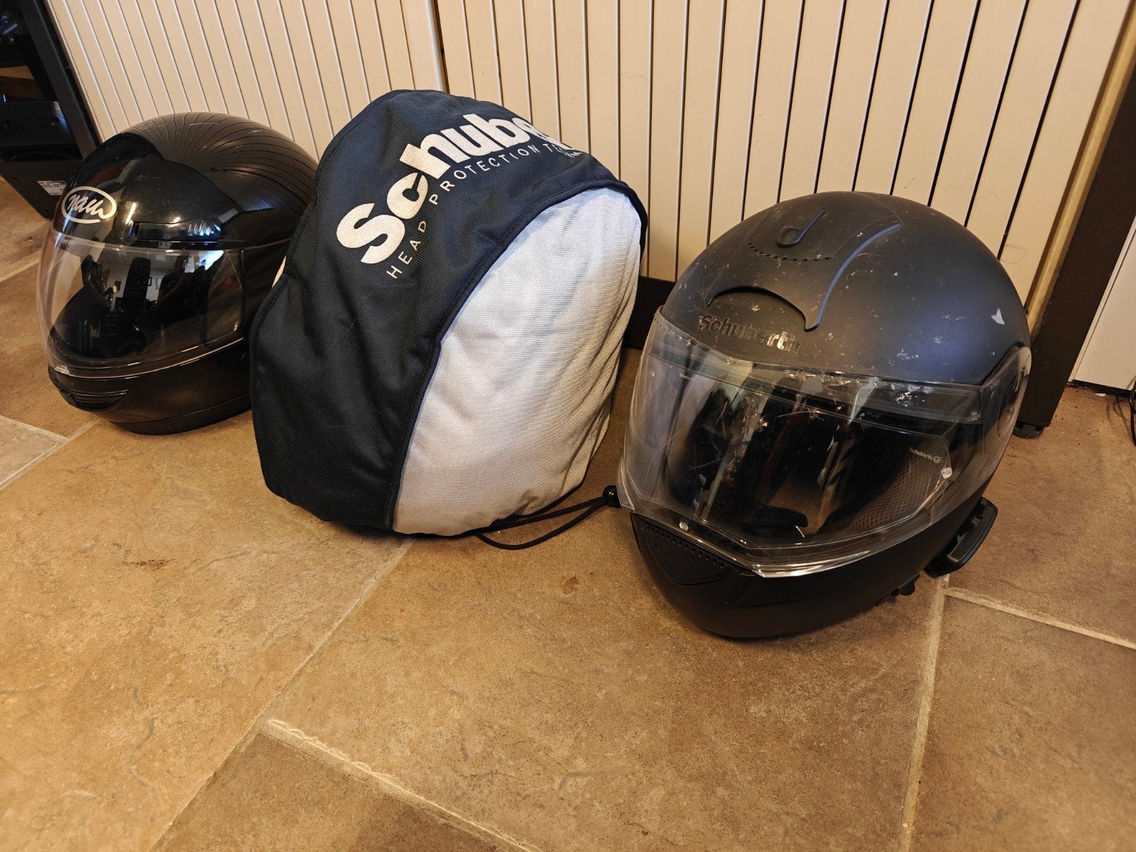 2x Schuberth Concept (C2 & CE) + Naus helmen met Sena, Heren, XL, Integraalhelm, Tweedehands