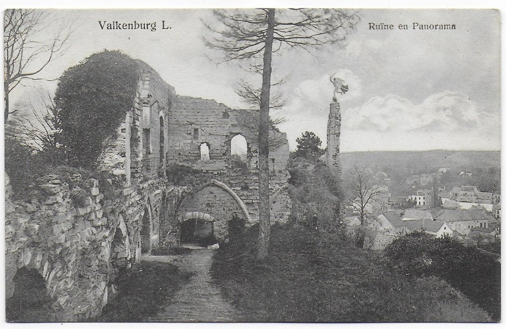 Valkenburg Ruine Oude Ongelopen Ansichtkaart (B5497 ), Ophalen of Verzenden, 1940 tot 1960, Ongelopen, Limburg