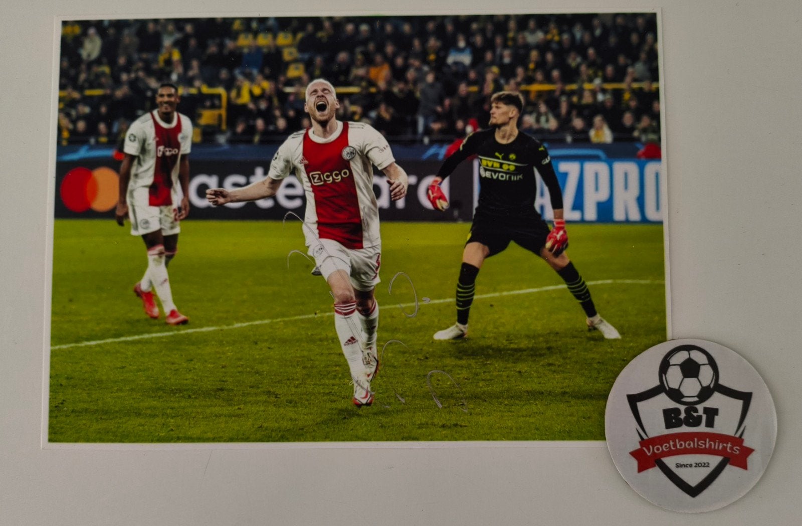 Gesigneerde foto Davy Klaassen (Ajax), Verzenden, Onbekend, Zo goed als nieuw, Onbekend