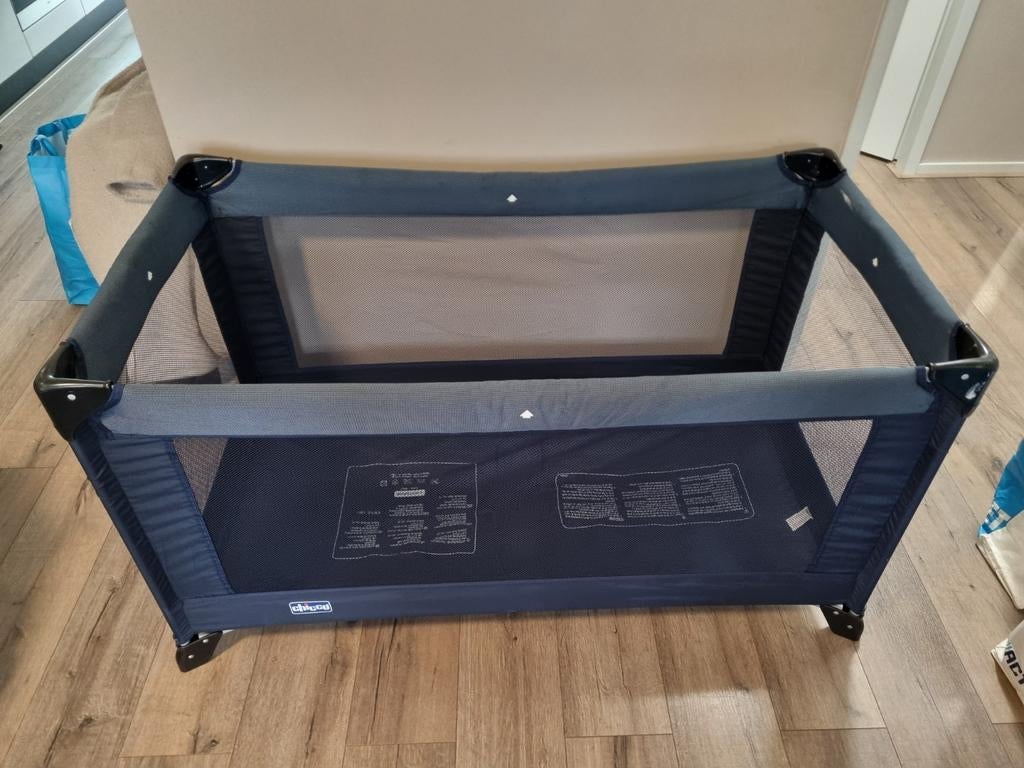 Chicco Campingbedje Blauw - 128x68x72cm, Ophalen of Verzenden, Gebruikt, Reisbedje