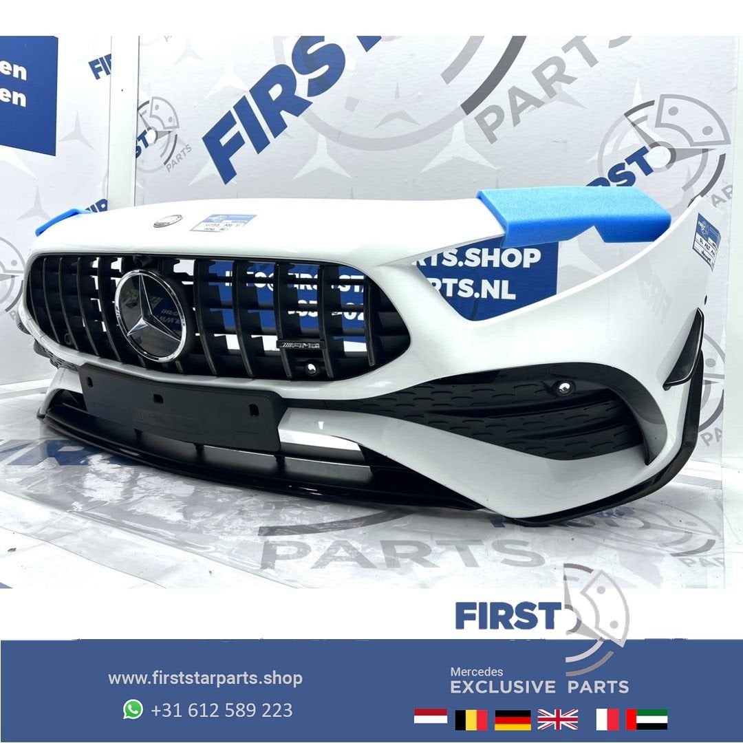 W177 FACELIFT BUMPER A35 AMG VOORBUMPER COMPLEET AERO PAKKET, Gebruikt, -, Voor, Ophalen of Verzenden
