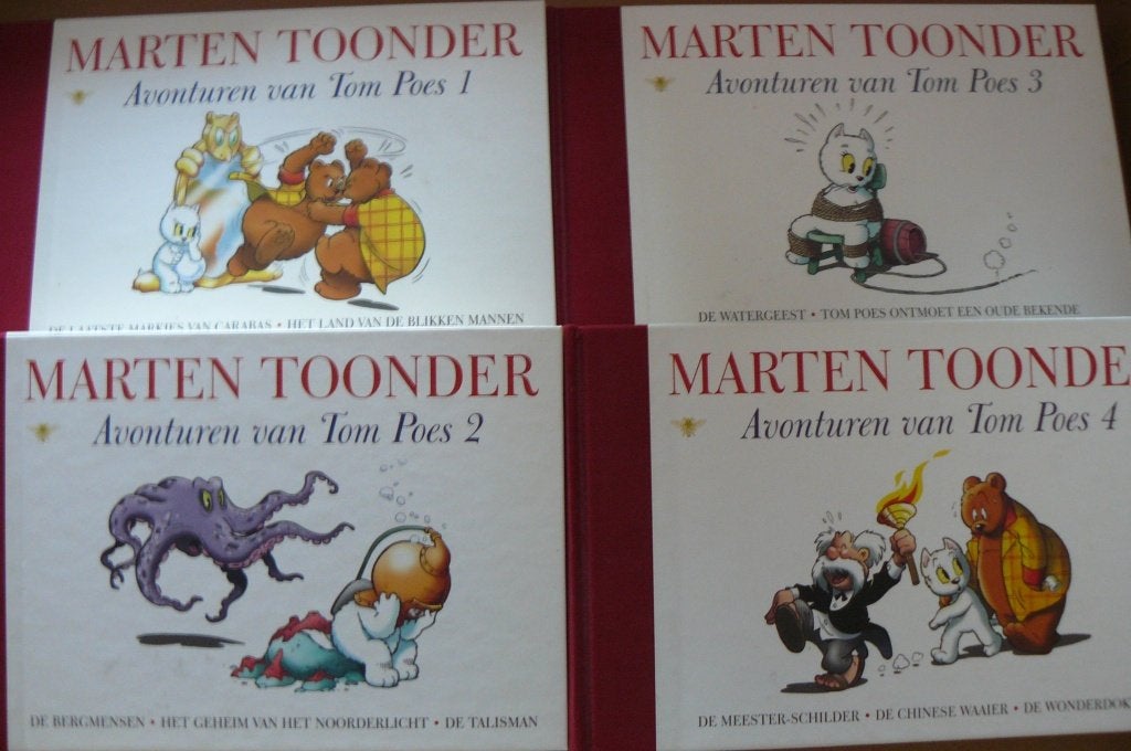 MARTEN TOONDER / AVONTUREN VAN TOM POES / Deel 1 t/m 4, Eén stripboek, Ophalen of Verzenden, Zo goed als nieuw