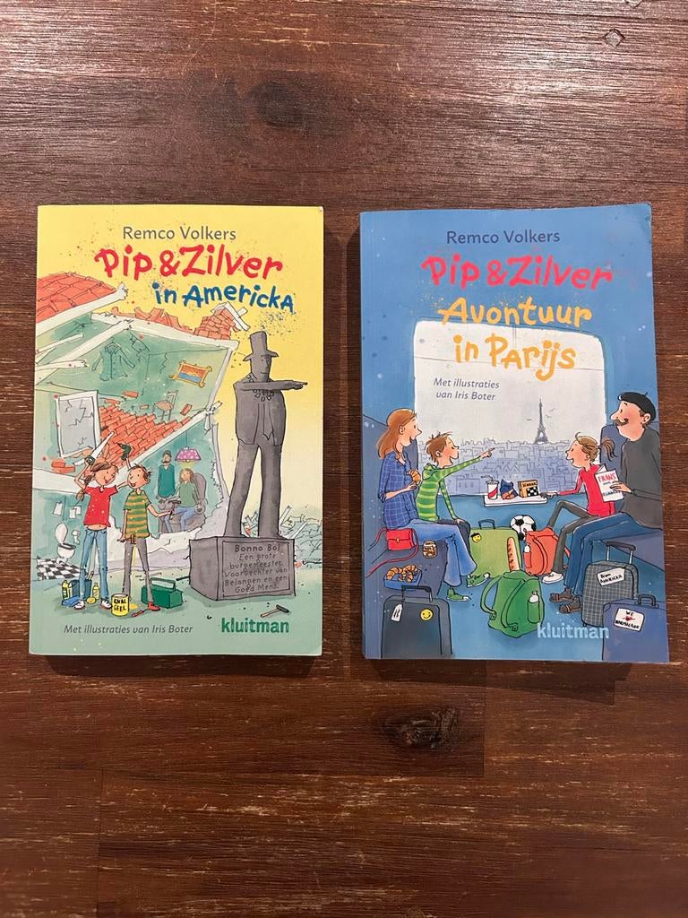 Pip & Zilver Avonturen: Amerika en Parijs (2 boeken), Ophalen of Verzenden, Zo goed als nieuw, Fictie algemeen