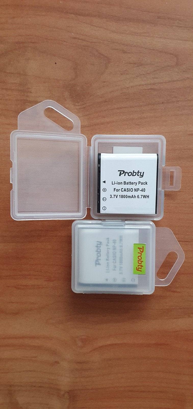Set van 2 Li-ion Accu's voor Casio NP-40, Audio, Tv en Foto, Nieuw, Overige merken, Casio, Accu