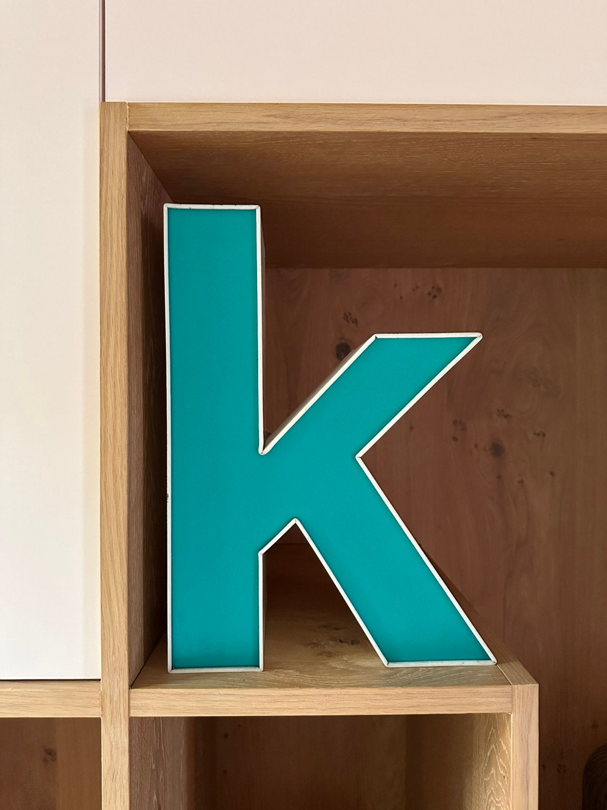 Neon letter K, Letters en cijfers, Ophalen, Zo goed als nieuw, 32 cm