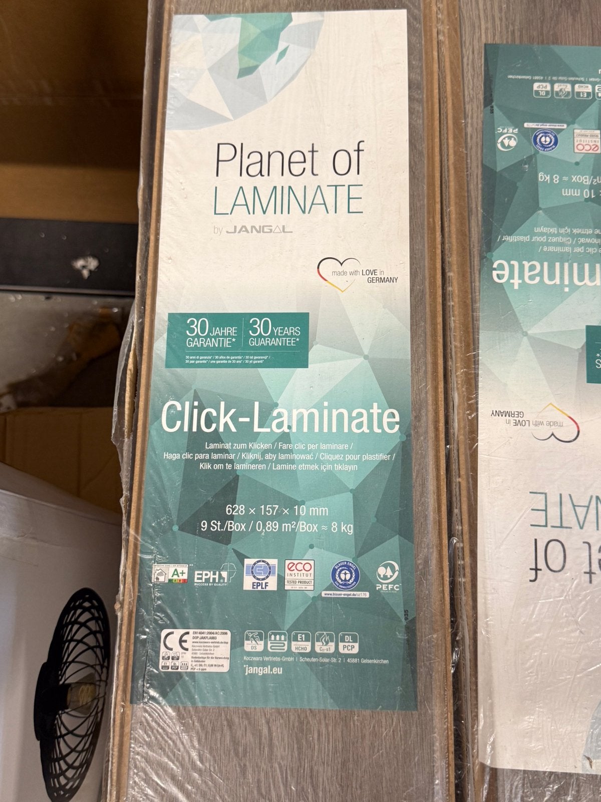 Planet of Laminate Click-Laminaat Vloerdelen, Doe-het-zelf en Verbouw, Vloerdelen en Plavuizen, Ophalen, 50 tot 150 cm, Nieuw
