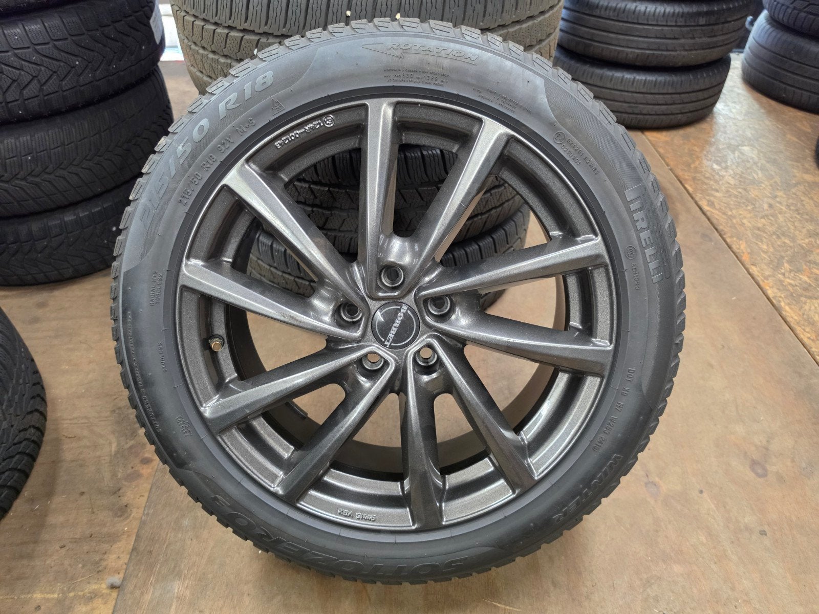Borbet winterset voor diverse auto's uit de vw groep, Auto-onderdelen, Ophalen, 18 inch, 215 mm, Banden en Velgen