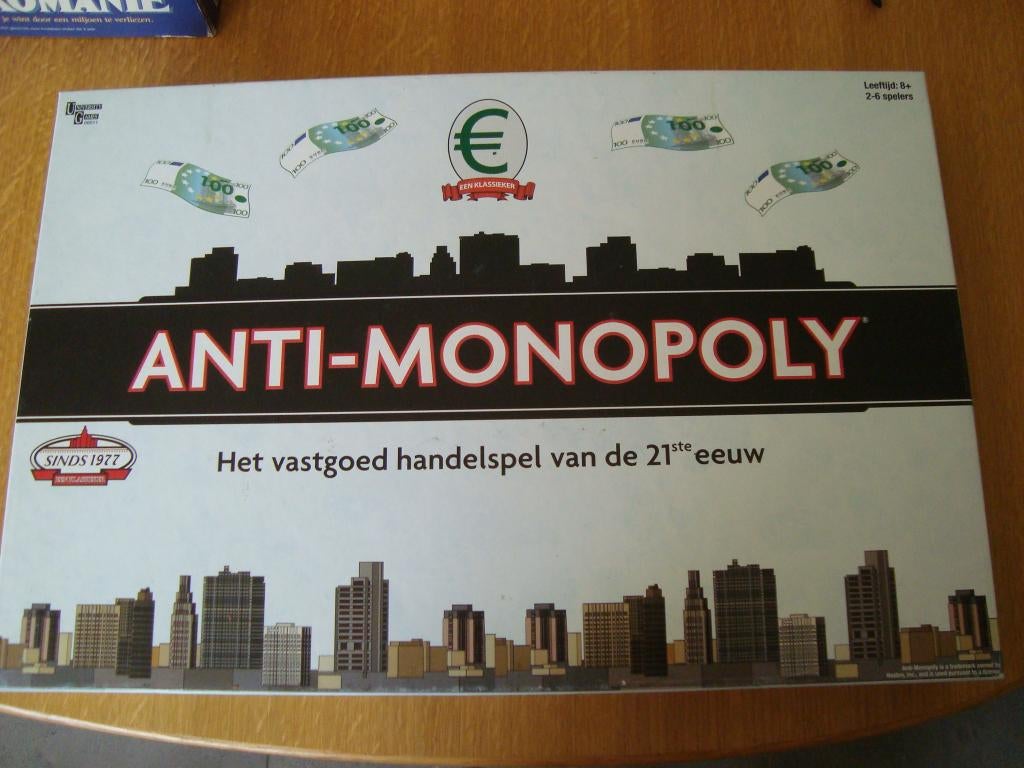 Anti monopoly, Hobby en Vrije tijd, Gezelschapsspellen | Bordspellen, Ophalen of Verzenden, Zo goed als nieuw