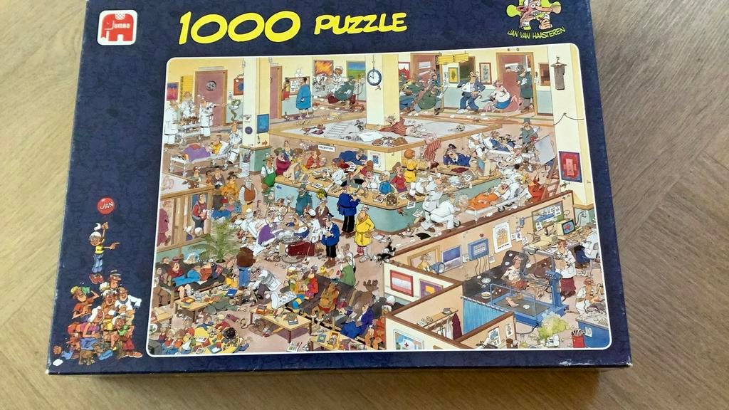 Incomplete van Haasteren puzzel, Ophalen, 500 t/m 1500 stukjes, Gebruikt, Legpuzzel