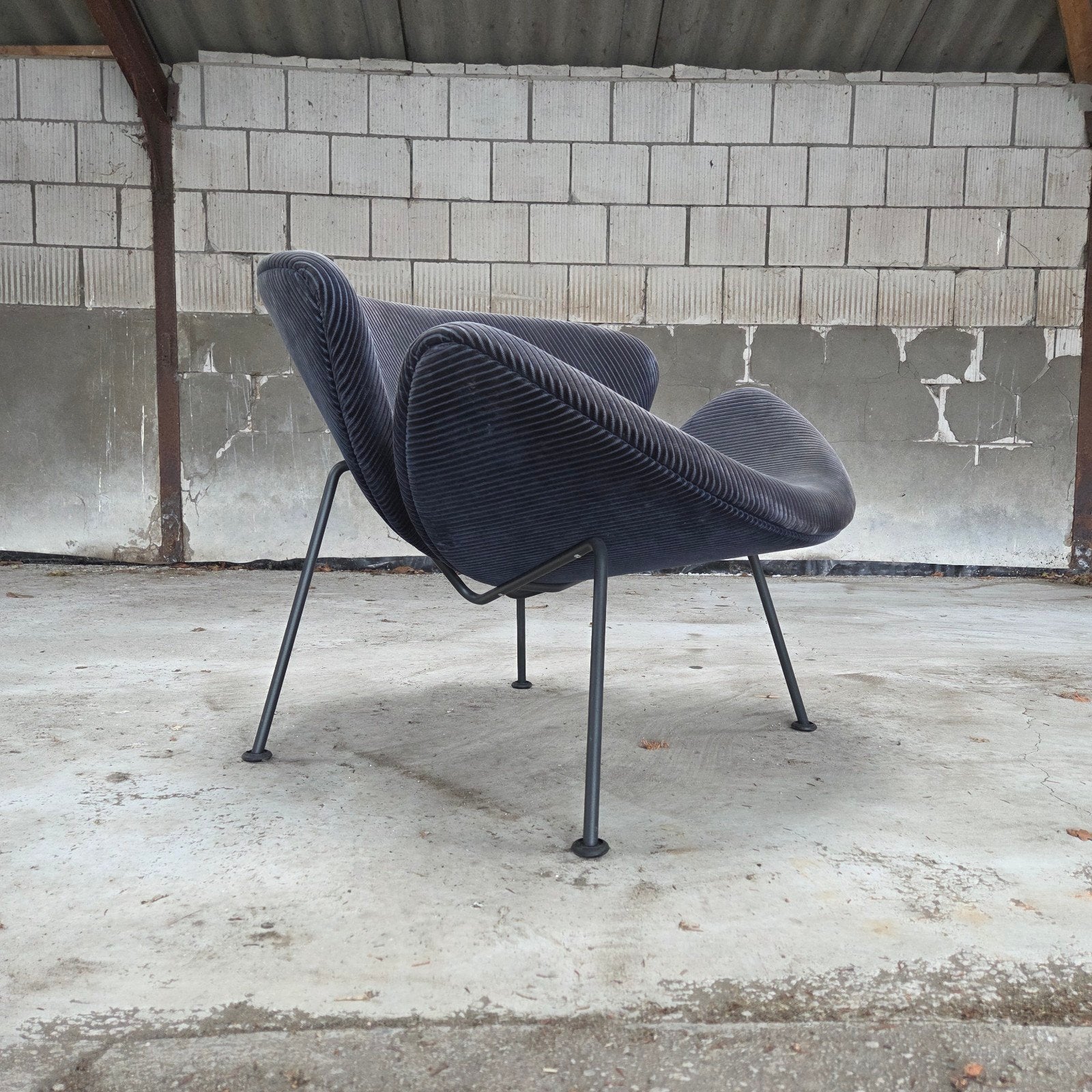 Artifort Orange Slice, Pierre Paulin, Lounge design stoel, Ophalen, 75 tot 100 cm, Zo goed als nieuw, Metaal