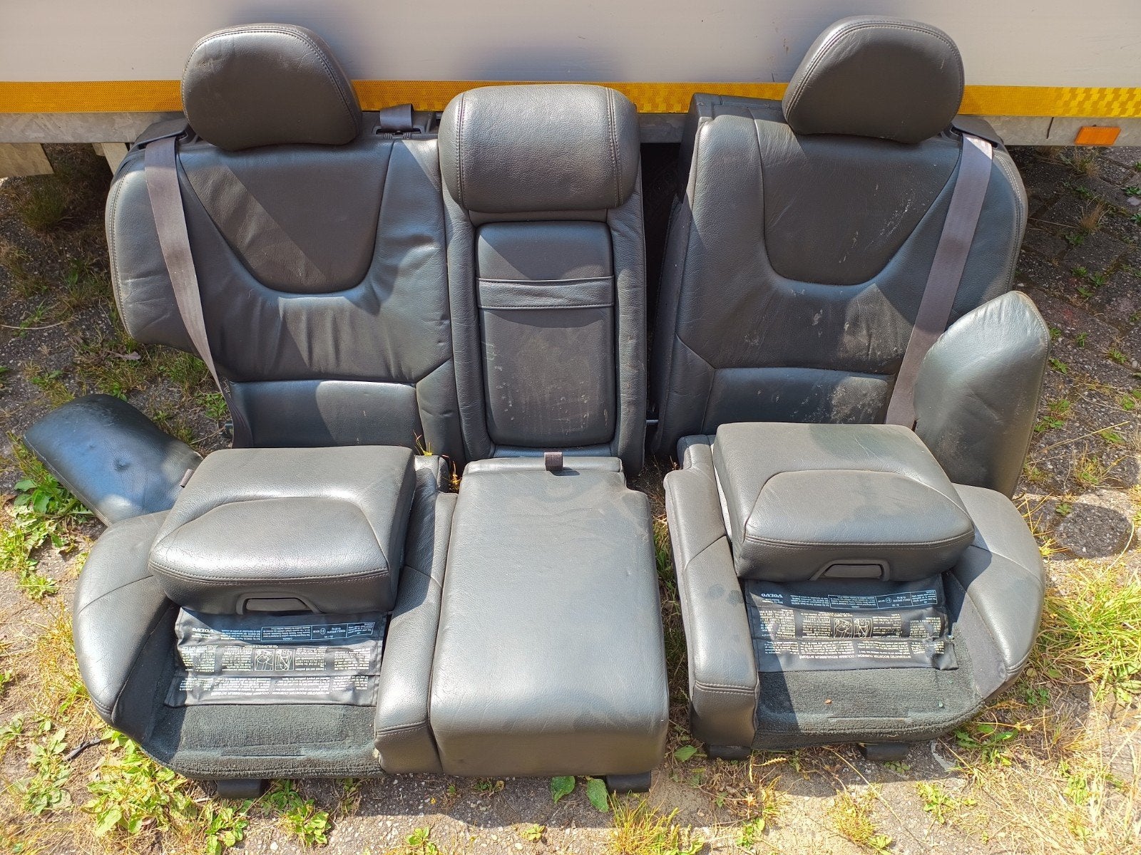 Volvo V70 XC70 S60 S80 Lederen Achterbank Zwart, Ophalen, Gebruikt, Volvo