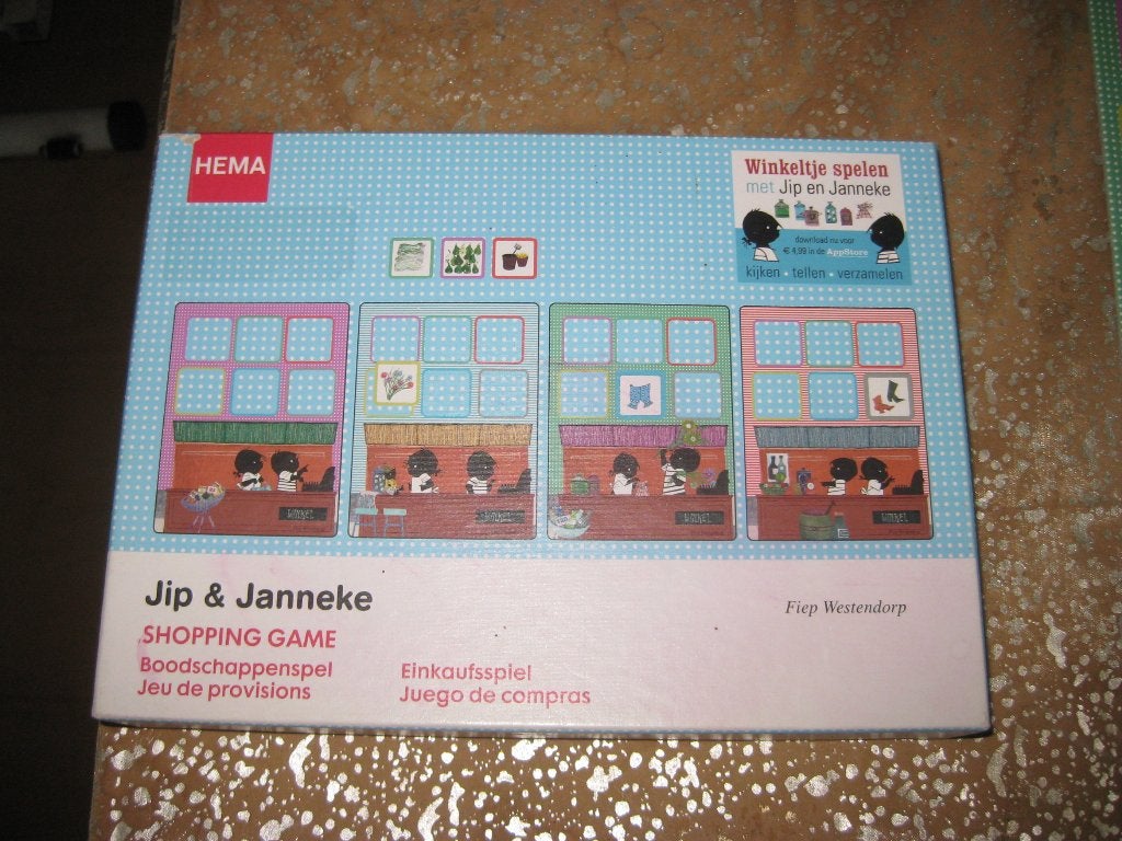 Jip & Janneke Boodschappenspel HEMA, Ophalen of Verzenden, Zo goed als nieuw, Puzzelen