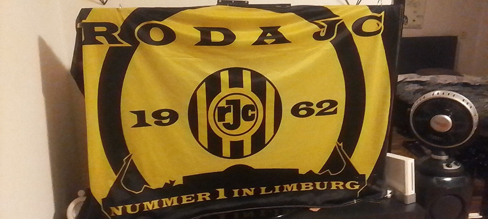 Roda JC Vlag - Nummer 1 in Limburg, Gebruikt, Onbekend@voorbeeld.com, Roda JC, Onbekend