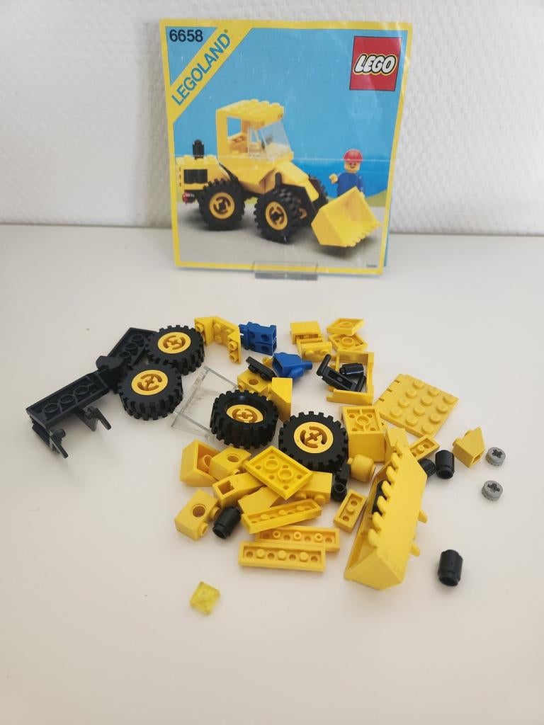 LEGO 6658 - bulldozer - 1986, Gebruikt, Lego, Ophalen of Verzenden, LEGOLAND