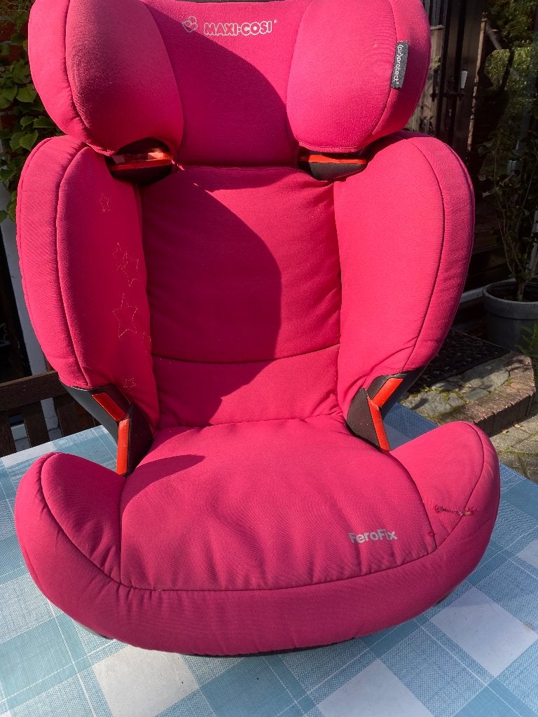 Maxi-Cosi FeroFix autostoel - roze, Ophalen, Gebruikt, 15 t/m 36 kg, Afneembare rugleuning