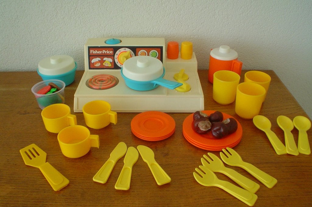 Vintage kookplaatje, overkompleet., Kinderen en Baby's, Ophalen of Verzenden, Zo goed als nieuw, Speelset