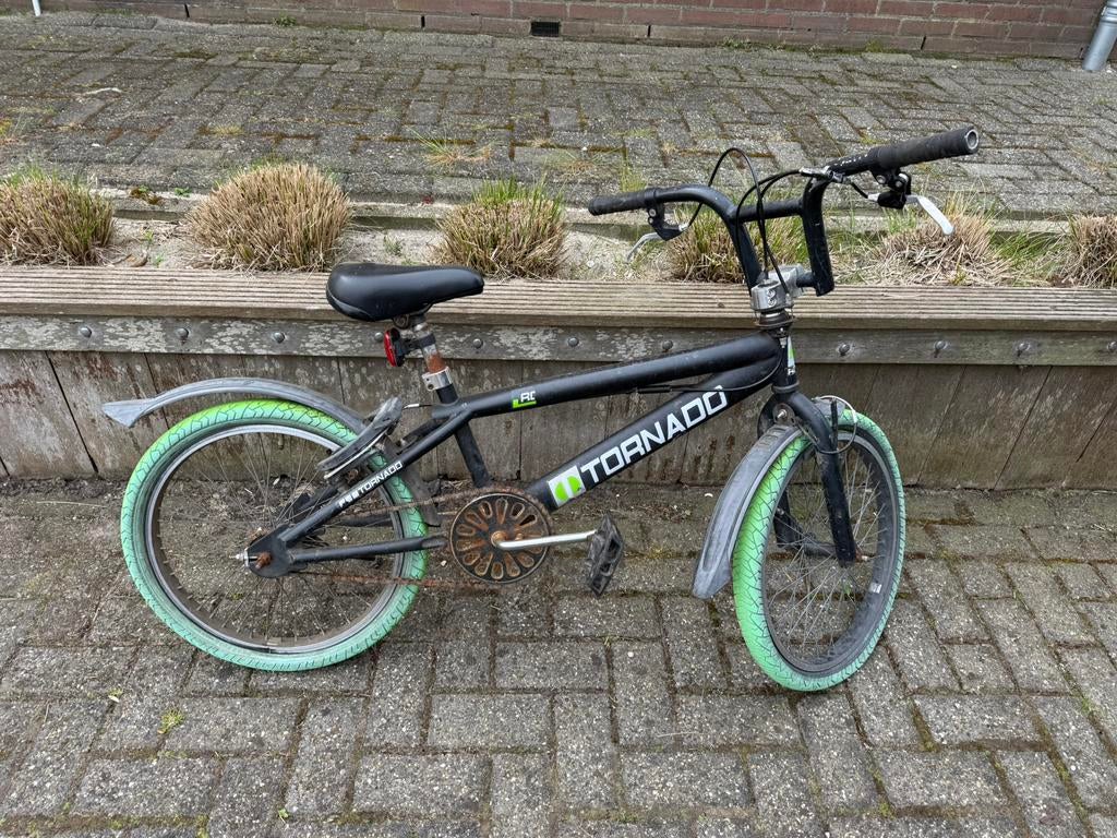 Tornado 20 inch fietsen, Ophalen, Staal, Stuur 360° draaibaar, Schijfrem