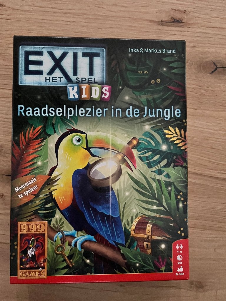 Exit escaperoomspel Raadselspel in de jungle, Ophalen of Verzenden, Gebruikt, 999 Games