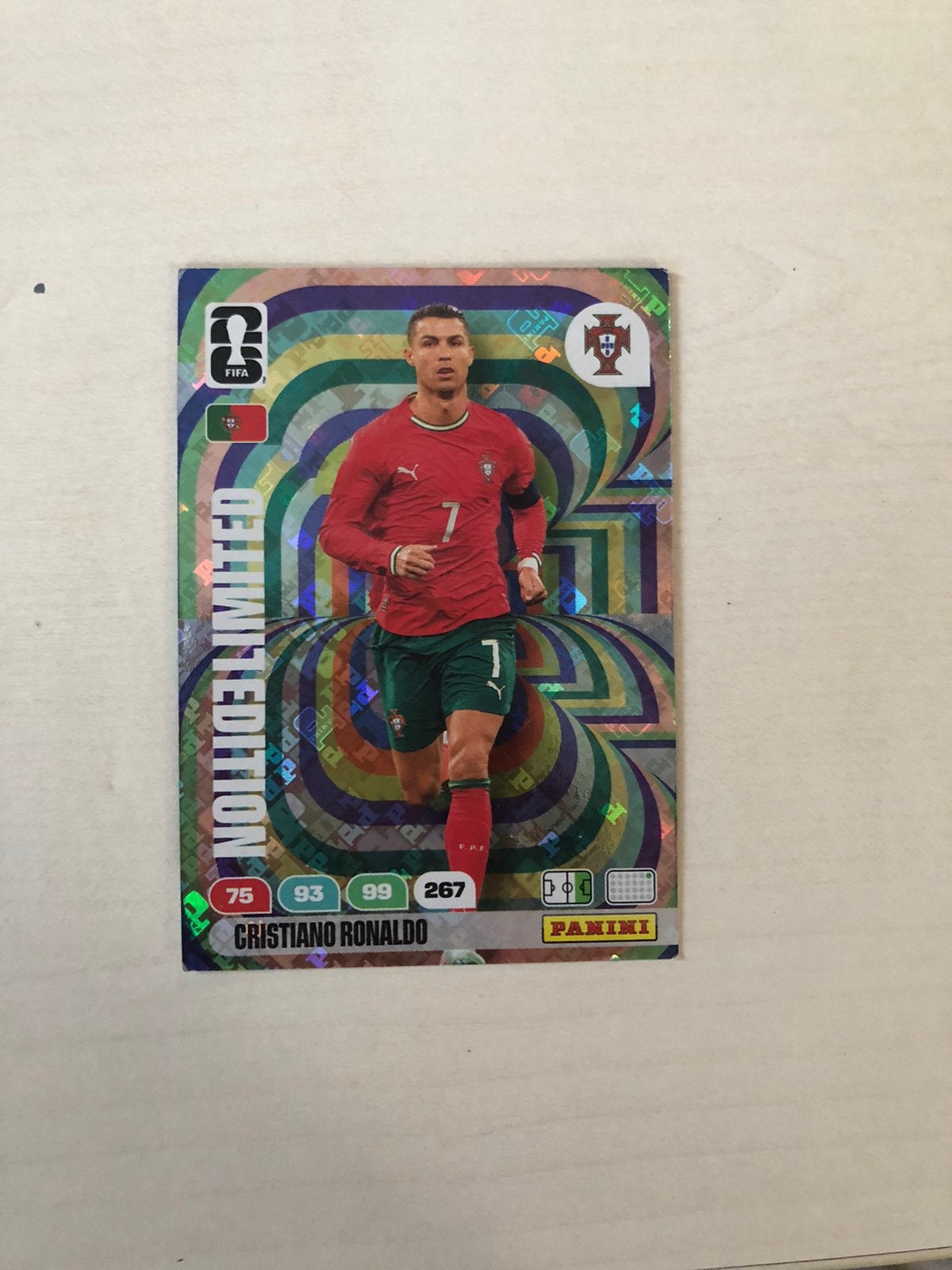 Cristiano Ronaldo Adrenalyn Panini Limited Edition Kaart 202, Ophalen of Verzenden, Nieuw, Buitenlandse clubs, Poster, Plaatje of Sticker